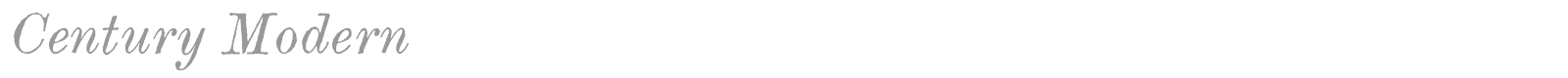 Century Modern font preview